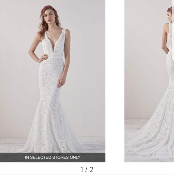 Eladia Lace Mermaid GownPRONOVIAS - Picture 1 of 8